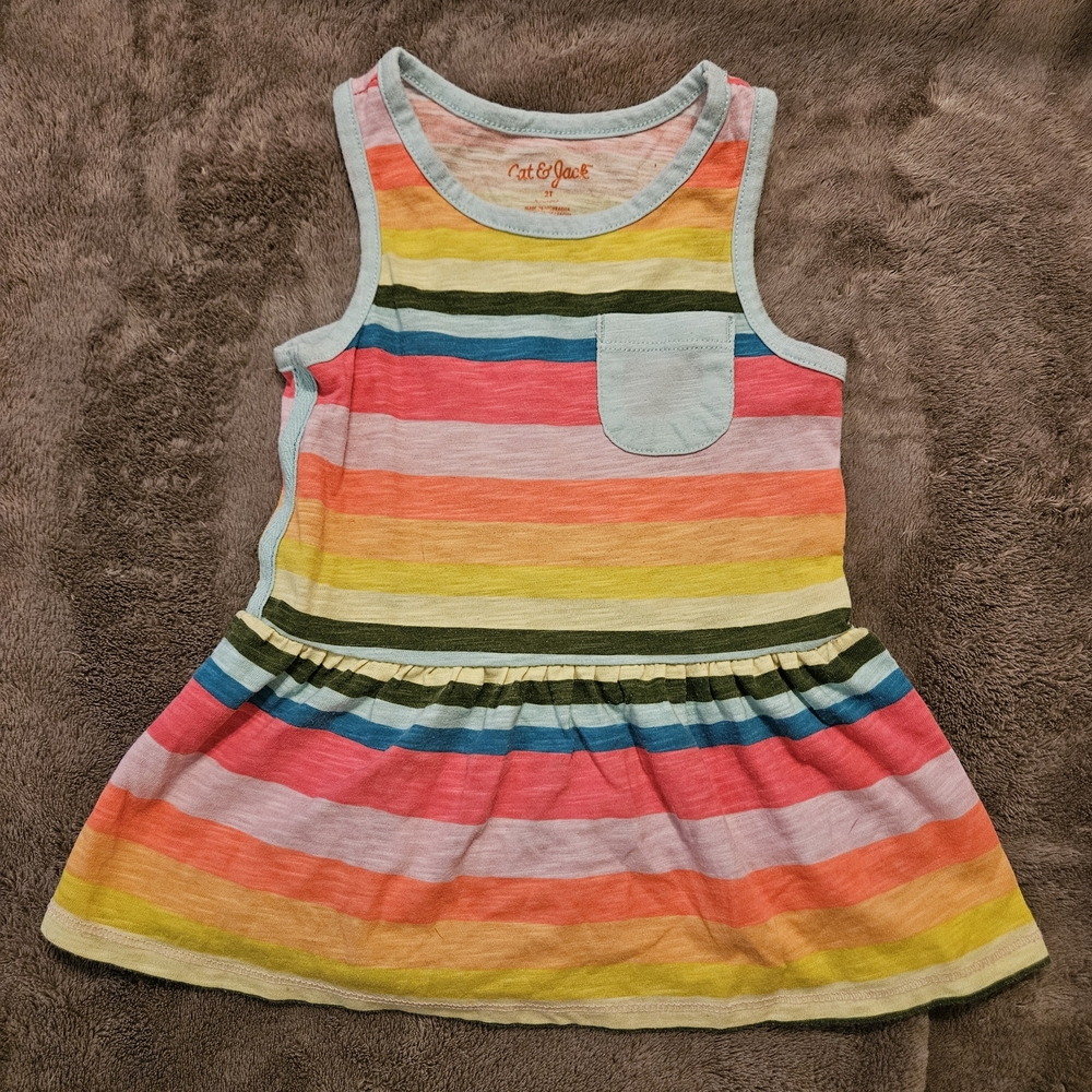 Cat & Jack Bright Striped Top